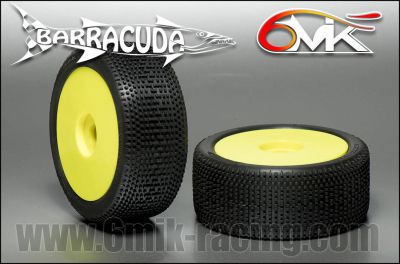 Pneus BARRACUDA CS  Mont�s-Coll�s sur jantes jaune (la paire)