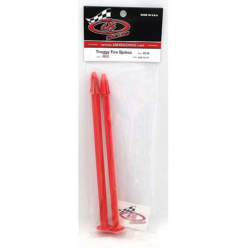 Pointe accroche Rouge pneus Truggy (2) - DER-TS1-R - Pi&egrave;ce d&eacute;tach&eacute;e DE Racing