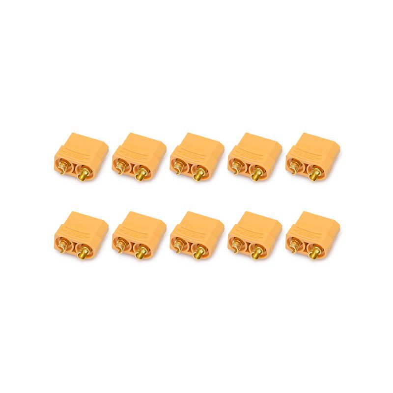 Prise type XT90 male (10 pi&egrave;ces) KN-130327-10M 