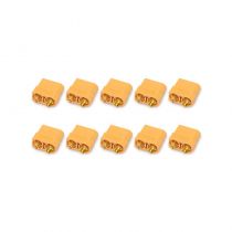 Prise type XT90 male (10 pi&egrave;ces) KN-130327-10M 
