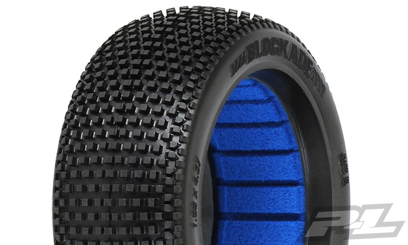 PROLINE \'BLOCKADE\' M4 1/8 BUGGY TYRES W/CLOSED CELL
