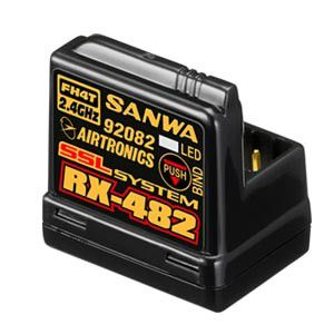 R�cepteur SANWA RX-482 4 voies 2,4GHZ FH4 SSL/T�l�m�trie Ant�ne Int�gr�e - 107A41257A
