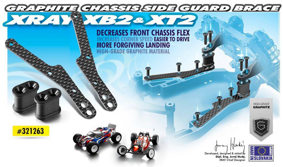 Renforts de chassis lat&eacute;raux graphite- 321263