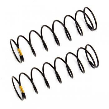 Ressorts d\'amortisseurs arri&egrave;res jaunes 2.30 lb/in (61mm) - AS91841 - Pi&egrave;ce d&eacute;tach&eacute;e Team Associated - 91841