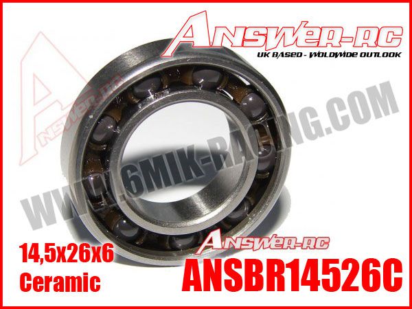 Roulement Moteur Arri&egrave;re 14,5x26x6mm C&eacute;ramique Si3N4 ANSWER-RC (1 pc)