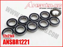 Roulements 12x21x5mm Flasqu&eacute;s &Eacute;tanches ANSWER-RC (10 pcs)