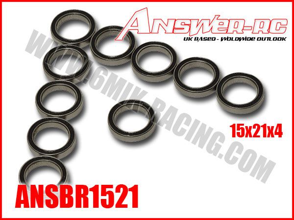 Roulements 15x21x4mm &Eacute;tanches ANSWER-RC (10 pcs)