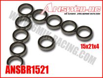 Roulements 15x21x4mm &Eacute;tanches ANSWER-RC (10 pcs)
