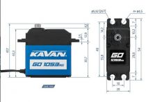 SERVO DIGITAL GO-1053MG 0,17S/60, 20,0KG 