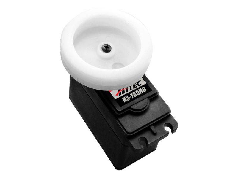 Servo Treuil &agrave; tambour 3,5 tours Hitec HS-785HB (110g, 13.2kg.cm, 1.4s/360&deg;)
