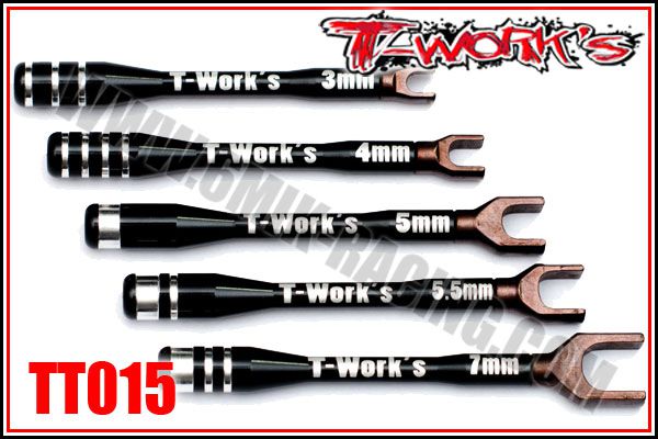 Set Complet de Cl&eacute;s de R&eacute;glage T-WORK\'S (3/4/5/5,5 & 7mm)