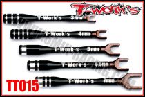 Set Complet de Cl&eacute;s de R&eacute;glage T-WORK\'S (3/4/5/5,5 & 7mm)