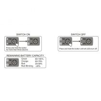 SKY600054 - Interrupteur d\'alimentation avec fonction de capacit&eacute; restante de la batterie