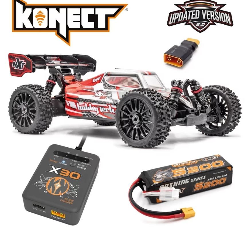 SPIRIT NXT EVO RR 2.0 BRUSHLESS RTR ROUGE version PACK  1.NXT.RR-2.0-RD-PK