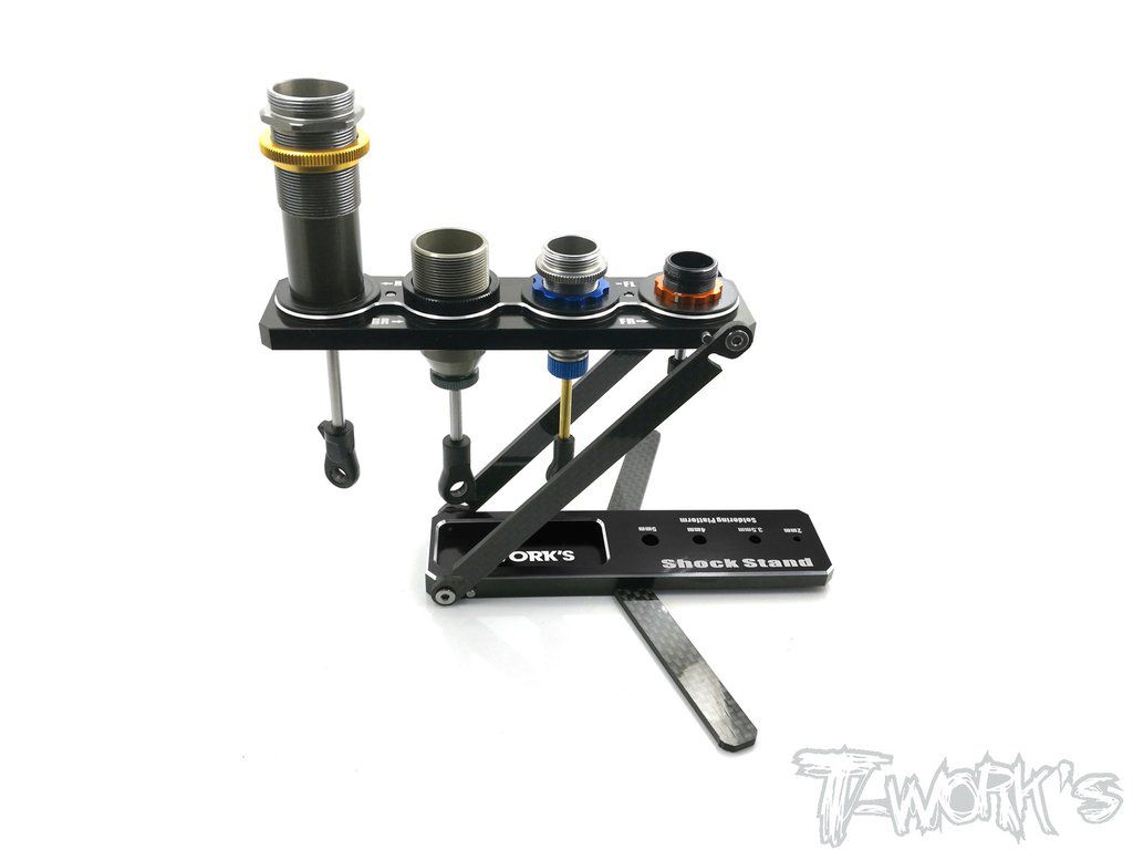 Stand Amortisseur 1/10 et 1/8 articul&eacute; en Ergal T-WORK\'s- TT046