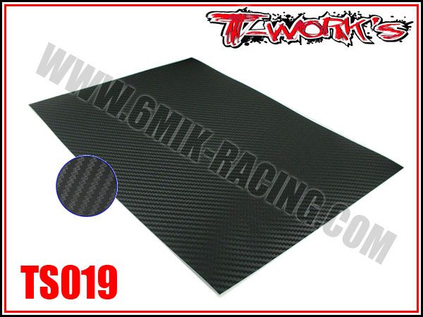 Sticker 3D Carbone T-Work\'s &agrave; d&eacute;couper (la Planche)