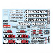 Stickers B6.1 - AS91829 - Pi&egrave;ce d&eacute;tach&eacute;e Team Associated - 91829