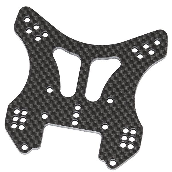 Support amortisseur arri&egrave;re carbone universel 1/8 hobbytech
