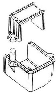 SUPPORT ARRIERE DE BATTERIE - RC706T/RC909T