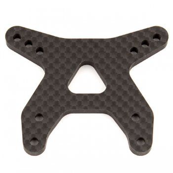 Support d\'amortisseur avant carbone \ triangles Gullwing\  B6.1 - AS91768 - Pi�ce d�tach�e Team Associated - 91768