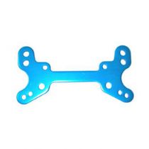 Support damortisseur avant anodise bleu