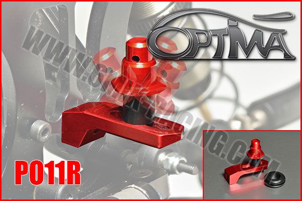 Support de carrosserie arr&egrave;re OPTIMA sur silent-bloc ROUGE