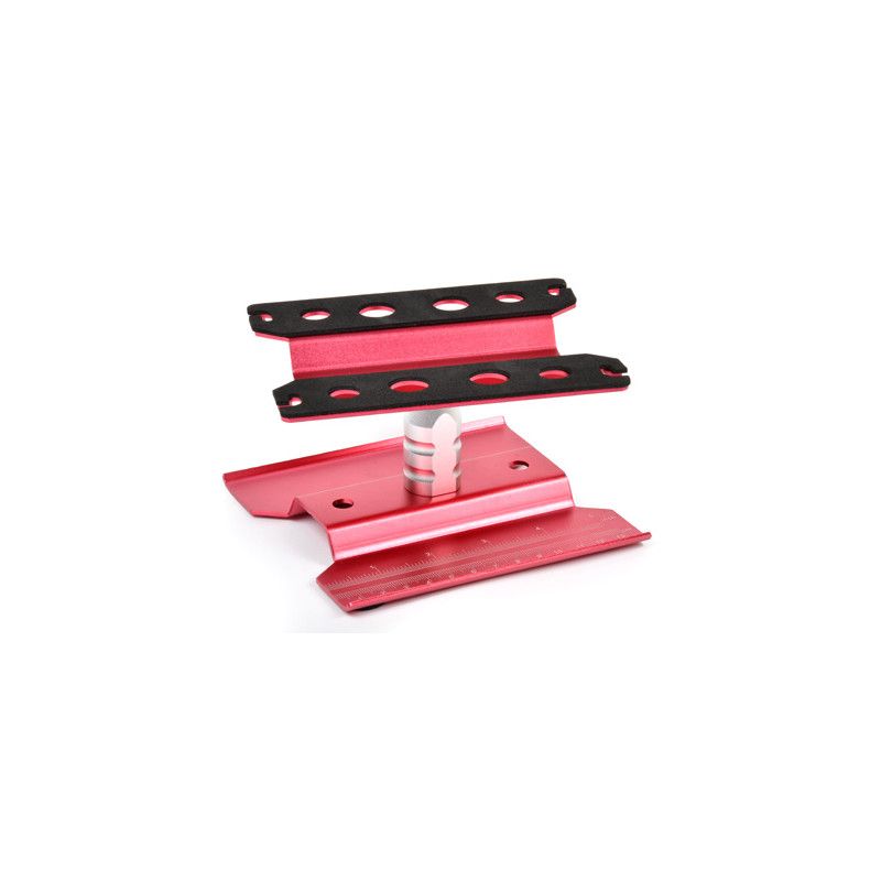 T2M Support Voiture Rotatif Aluminium Rouge T422548