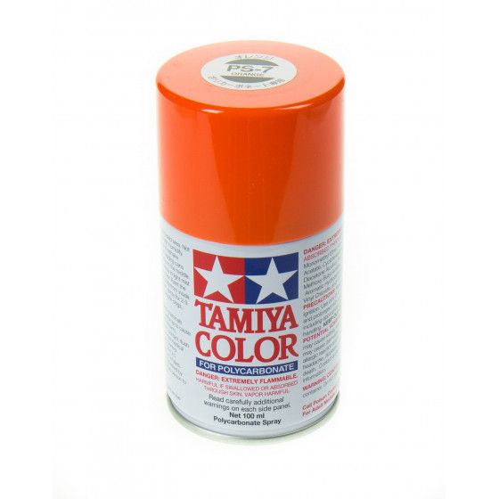 Tamiya Peinture Lexan Orange PS-7 86007
