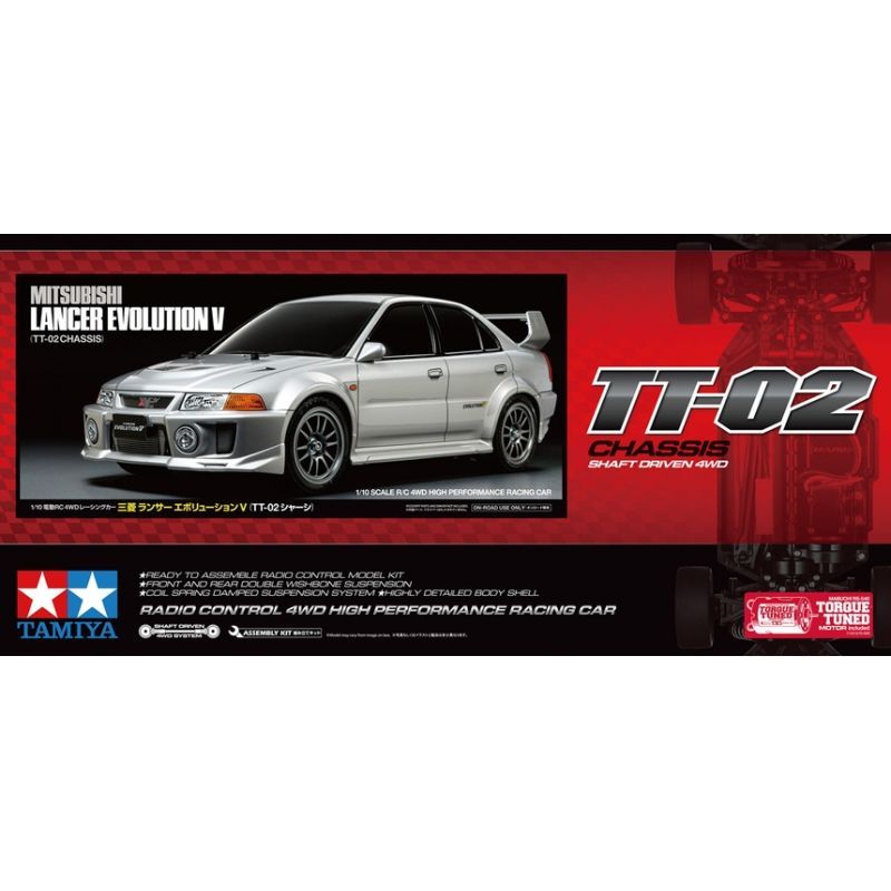 Tamiya TT-02 Mitsubishi Lancer Evolution V KIT 58713