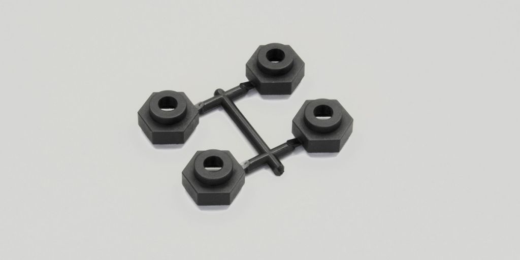 TR403 KYOSHO - Adaptateur de roue DMT VE 17mm pour hexagone 12mm (4) - Pi&egrave;ces d&eacute;tach&eacute;es RC
