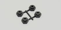 TR403 KYOSHO - Adaptateur de roue DMT VE 17mm pour hexagone 12mm (4) - Pi&egrave;ces d&eacute;tach&eacute;es RC