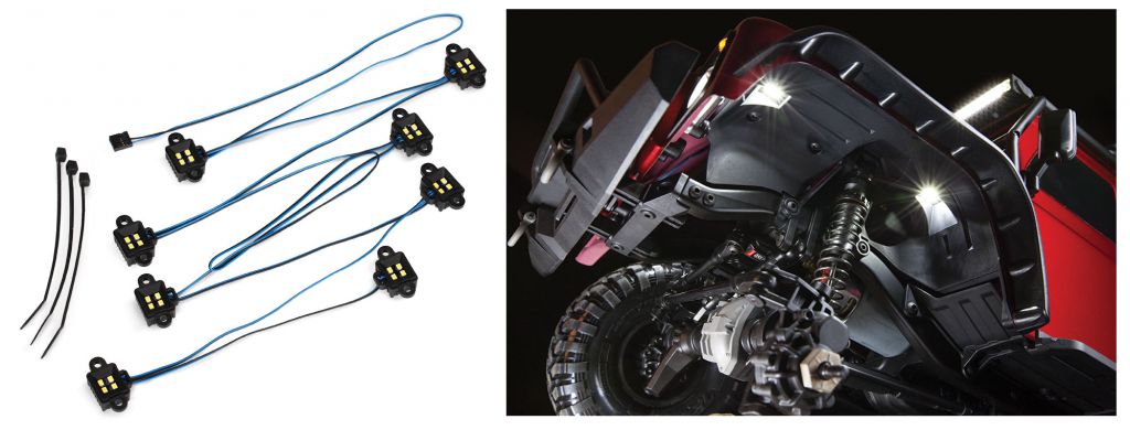 TRAXXAS KITS D\'&Eacute;CLAIRAGE AVEC ALIMENTATION LED TRX-4 8030