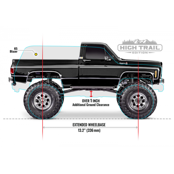 Traxxas TRX-4 Chevrolet K10 Cheyenne 1:10 Black - 92056-4-BLK