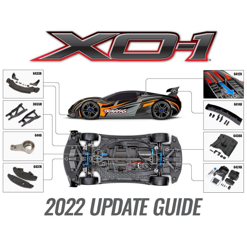 Traxxas XO-1 Brushless 4wd 1/7 Supercar TQi Bluetooth T&eacute;l&eacute;m&eacute;trie TSM RTR 64077-3