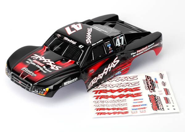TRX7085 - TRAXXAS - CARROSSERIE SLASH 1/16EME MIKE JENKINS N&deg;47 PEINTE ET DECOREE