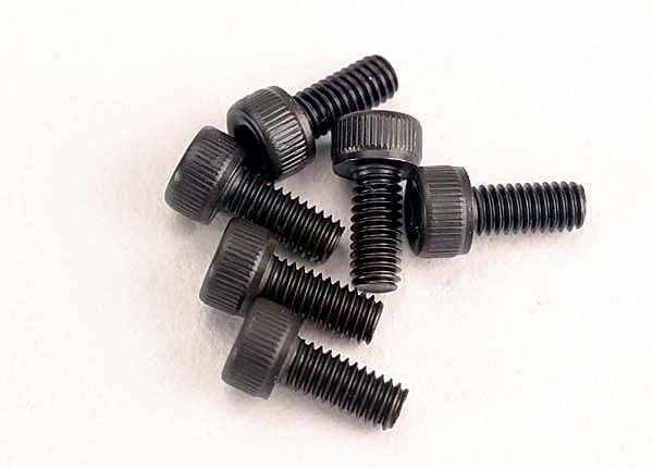 trx3215 traxxas vis btr tete ronde 2.5X6MM, pour trx-4, trx-6, ford fiesta, raptor, t-maxx, summit,  mercedes-benz, chevrolet, blazer, g500, tactical unit, unlimited desert racer, udr, slash, rustler, revo, e-maxx, bandit