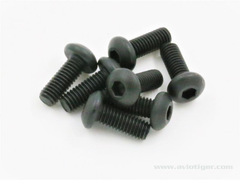 VIS BTR T&Ecirc;TE RONDE M3 x Y mm - Black Bull