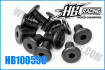 Vis fixation moteur / ch&acirc;ssis M5x8 pour HB E817 (10)