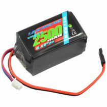 VZ0271 - Voltz - Accu de r&eacute;ception 2500mah LiPo 2S 7.4V HUMP