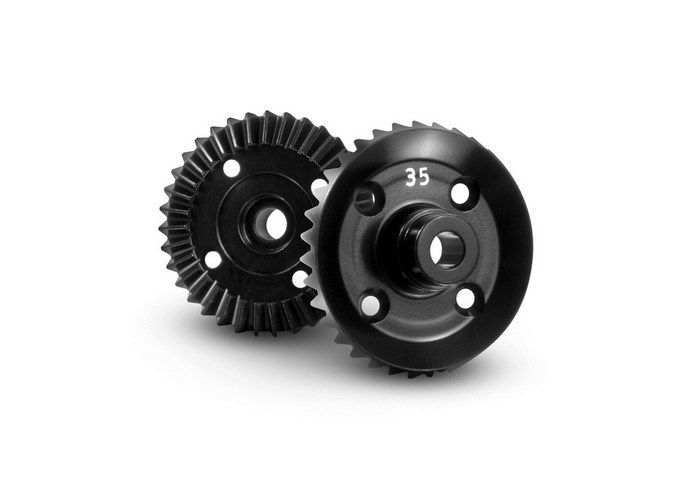XB4 Couronne de diff 35 dents alu 7075- 364945 - Pi&egrave;ce d&eacute;tach&eacute;e XRAY